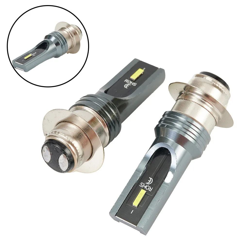 

2pcs P15D/H6M/70023 LED Motorcycle UTV ATV Headlight Bulbs High/Low Beam Lamp 6000K For Car Motor Lights Bulbs Parts