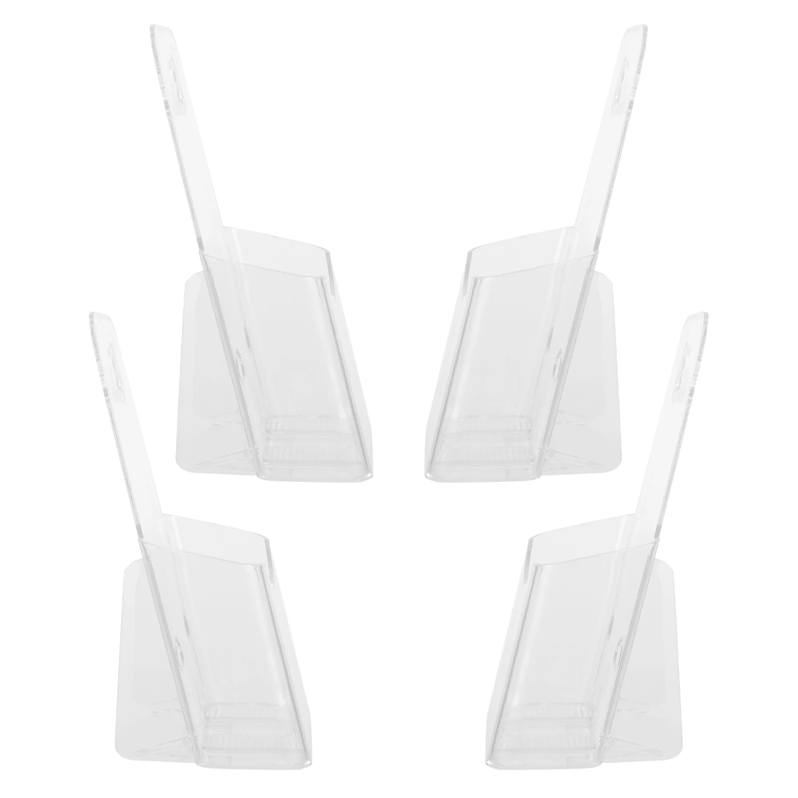 4-шт. Держатель для листовок закладка прозрачный дисплей брошюра журнал Esktop