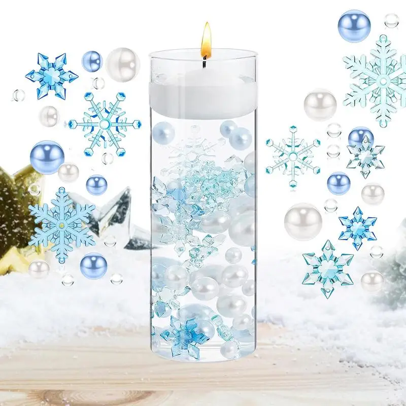 

Рождественская Ваза Наполнитель плавающий жемчуг Рождественские бусины для ваз плавающие свечи центральный элемент для рождественского с...