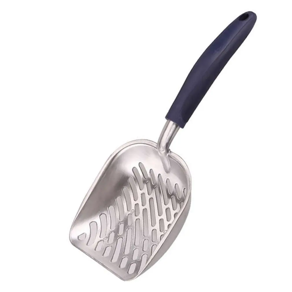 

Large Metal Cat Litter Scoop Aluminum Alloy Pet Kitty Litter Scoop Durable Grip Sift Kitty Dog Pooper Scooper with Long Handle