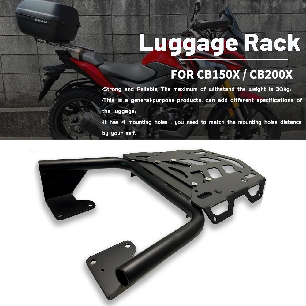 Enlarge MKLIGHTECH For HONDA CB200X CB150X 2021-2023 Rear Carrier Luggage Rack Tailbox Fixer Holder Cargo Bracket Tailrack Kit