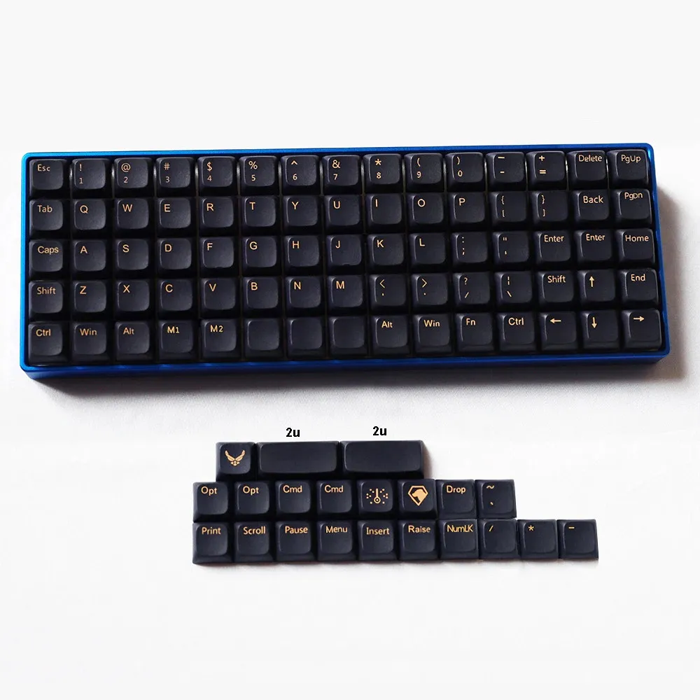 Фото Набор сублимационных кейкапов XDAL PBT DSA Profile Cross Switch, оригинальные кастомные кейкапы ручной работы для механических клавиатур №4