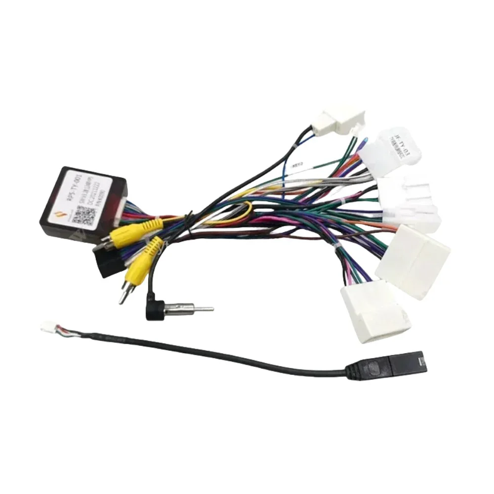 Автомобильный 16-контактный жгут проводов Android адаптер кабеля питания с Canbus для