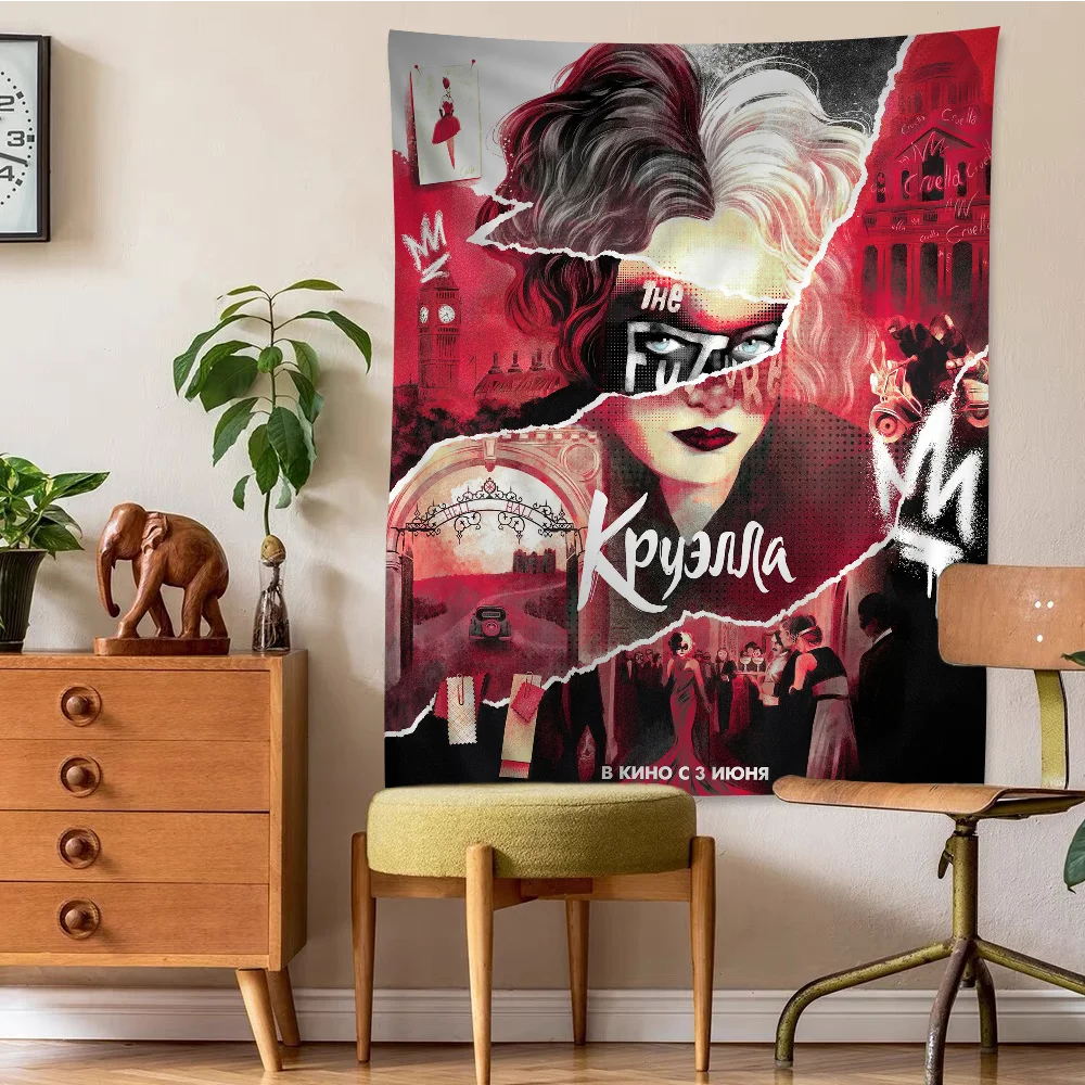 C-Cruella аниме гобелен искусство научная фантастика комната домашний декор