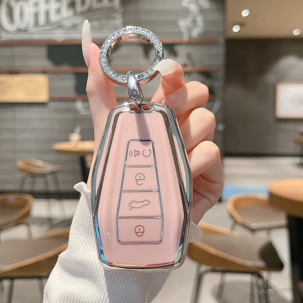 

Чехол для ключей Geely, брелок для ключей Geely Coolray 2024 X6, Emgrand Global Hawk GX7 Monjaro, аксессуары, чехол для ключей от автомобиля, женский подарок