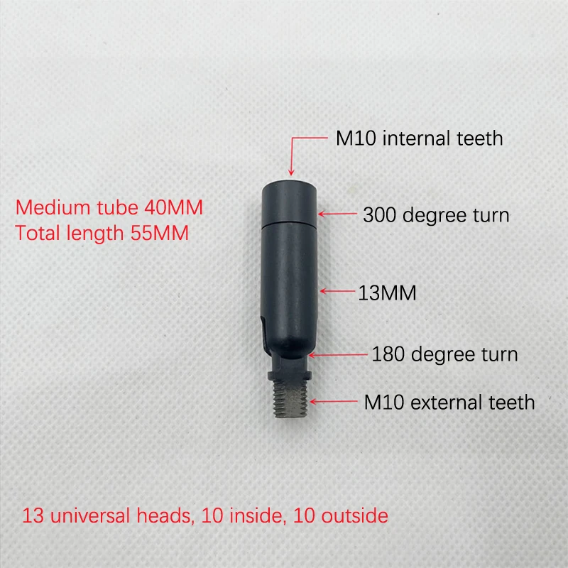 

Металлическая рулевая труба для светильника M10 черная