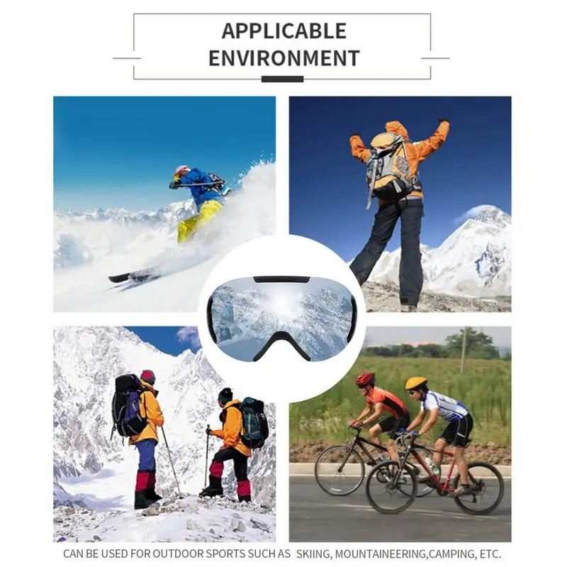 Очки для сноуборда женские очки из ТПУ в оправе зимние спортивные молодежные