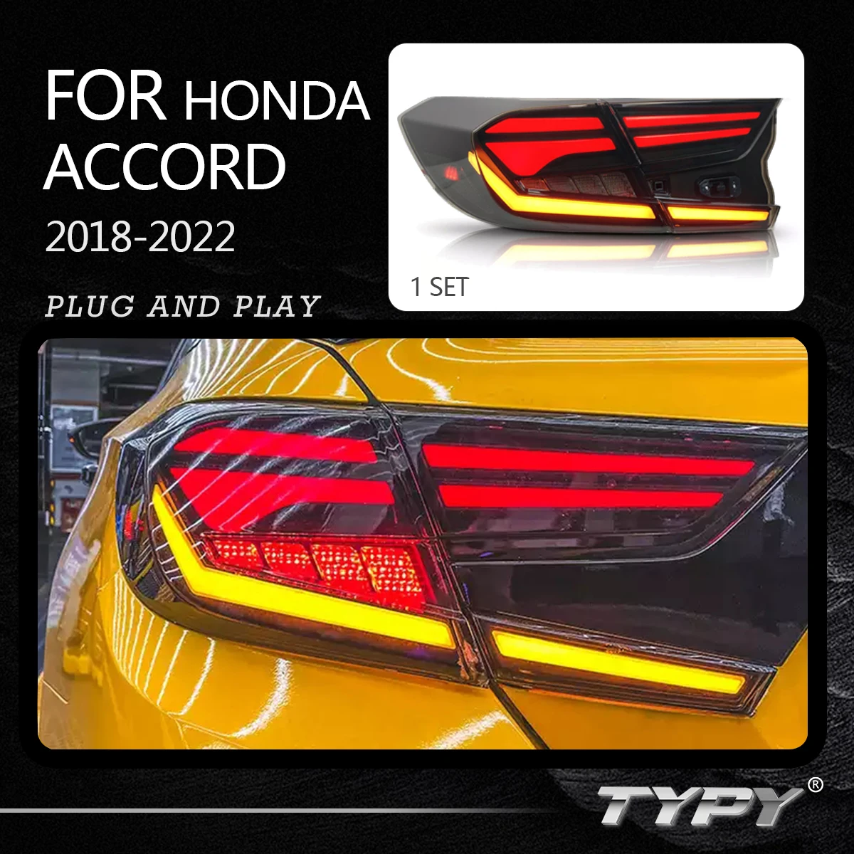 

Задний фонарь, новые автозапчасти, задний фонарь автомобиля, задний фонарь, поворотный сигнал для Honda Accord 2018