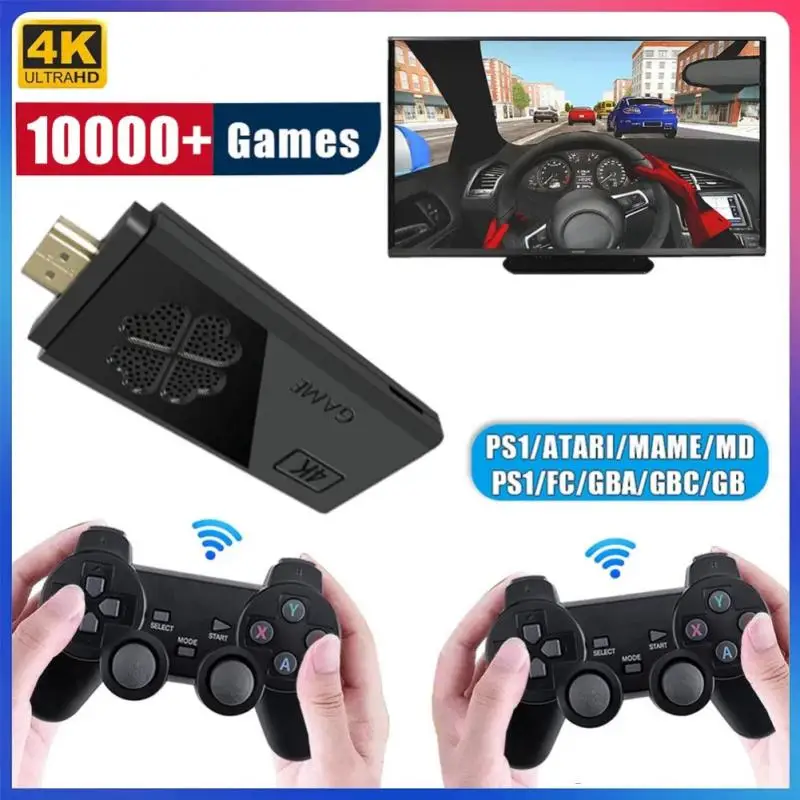 Data Frog USB Wireless Handheld TV Video Console Build In 1800 Games For NES Retro Dendy Game Console Portable Retro Game Stick images - 6