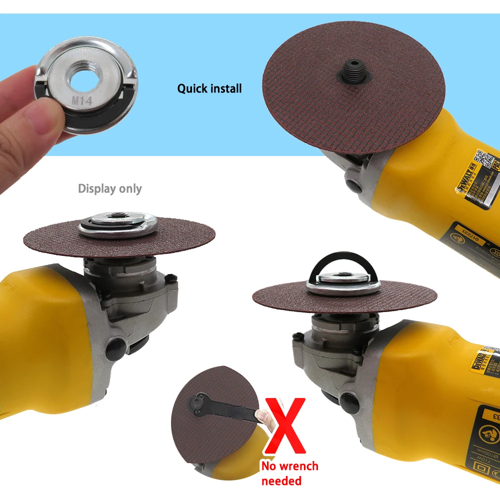 Угловая шлифовальная машина M14 быстросъемная внутренняя и внешняя фланцевые