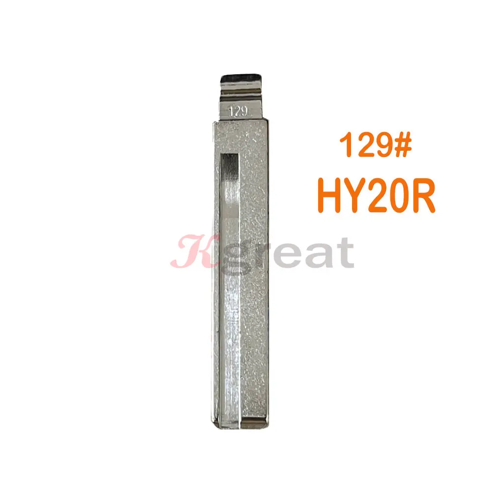 

10pcs 129# 129 HY20R Metal Uncut Blank Flip Remote Key Blade for Hyundai Kia for Keydiy KD Xhorse VVDI JMD Car Key Blank