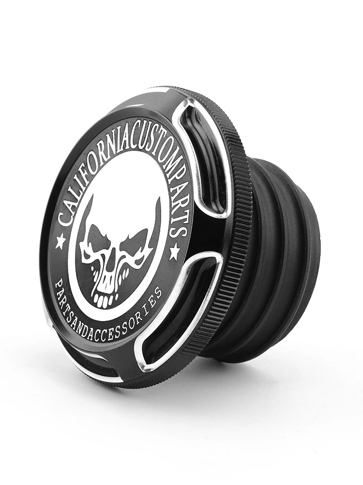 

Крышка мотоциклетного топливного бака с черепом, крышка бензобака, вентилируемая для Harley Dyna FXD Softail FLST Touring Electra Glide Road King 96-2022