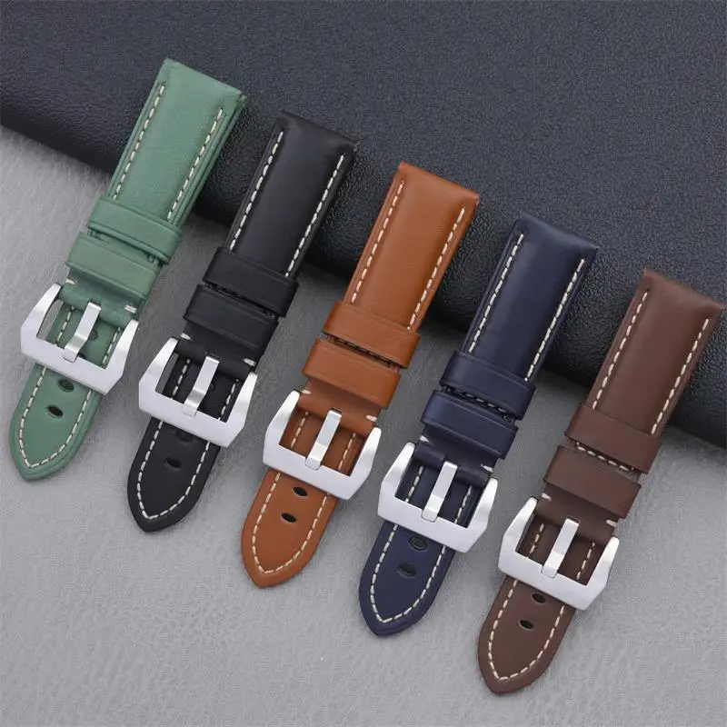 Ремешок BEFIA из натуральной кожи для Panerai ремешок PAM111/441 24 мм браслет нержавеющей