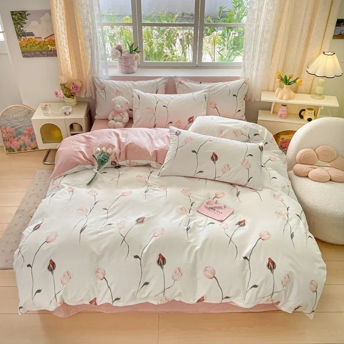 

Комплект постельного белья из хлопка 4 шт.