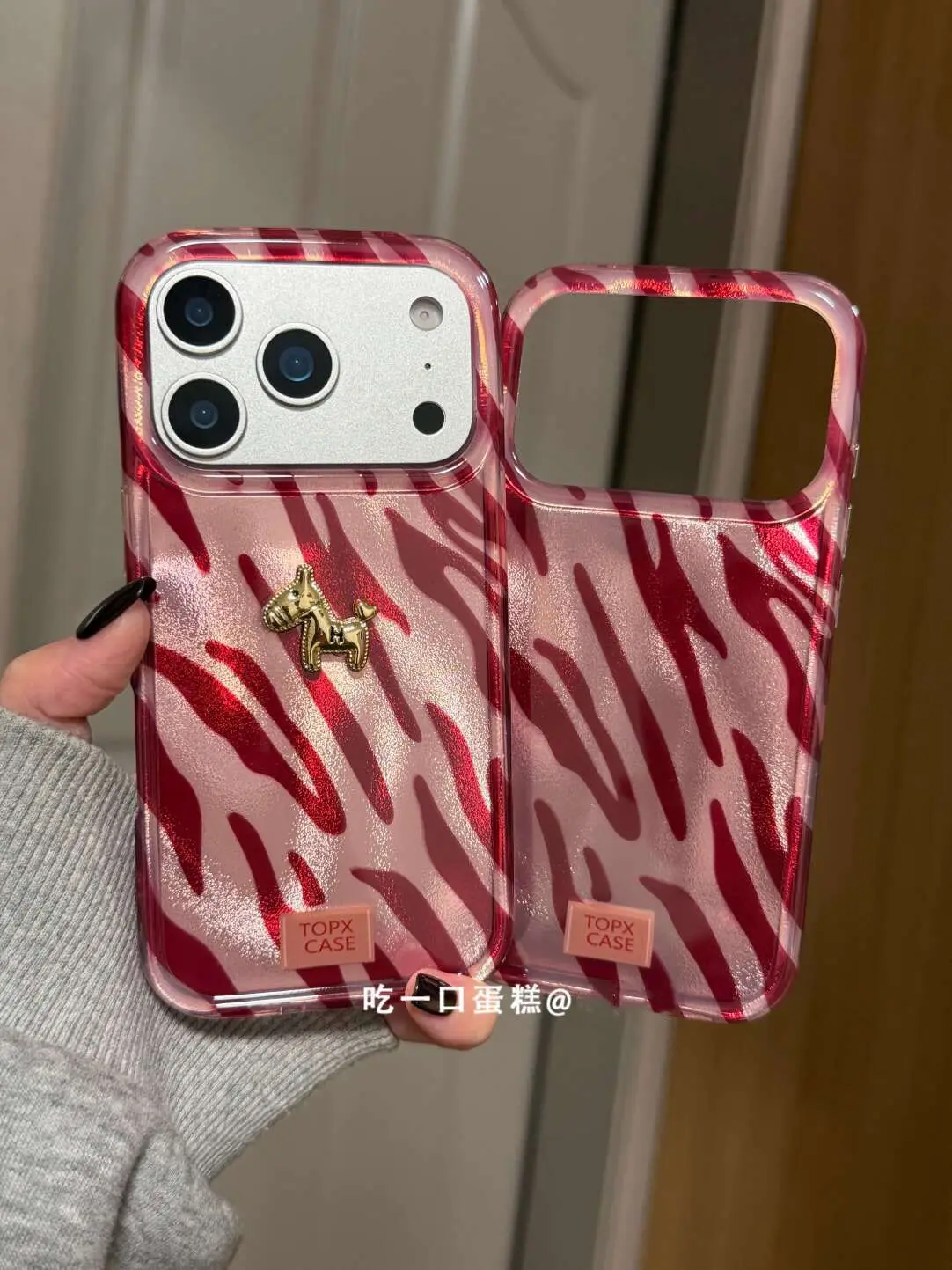 Фото Чехол для телефона Ins Pink Zebra Pattern English Personality для iPhone 16 15 14 Plus 13 Mini 17 12 11 Pro Max AIR XS XR MAX Y2K №4