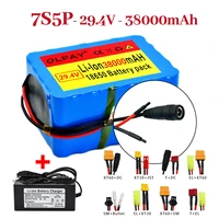 new 7s5p 24v 38ah battery pack 250w 29 4v 38000mah lithium ion battery for wheelchair electric bicycle pack with bms charger