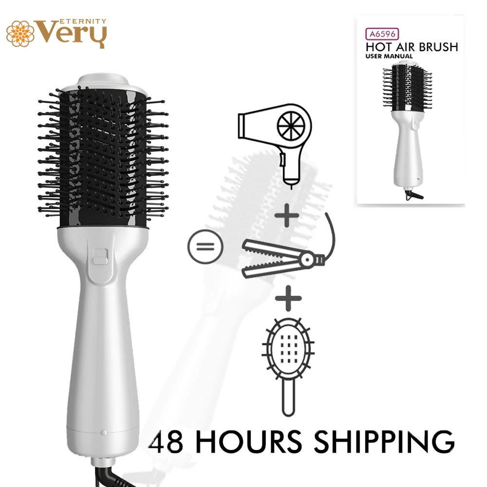 

3 IN 1 Hot Air Brush One-Step Hair Dryer And Volumizer Styler and Dryer Blow Dryer Brush Professional Brush Hair Dryers