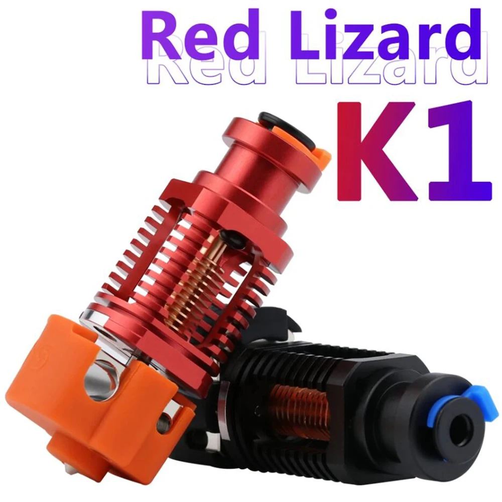 

Red Lizard K1 V6 Hotend Assembled Plated Copper Hot End for Voron 2.4 Prusa I3 MK3 Titan BOWDEN V2 Extruder 3D Printer