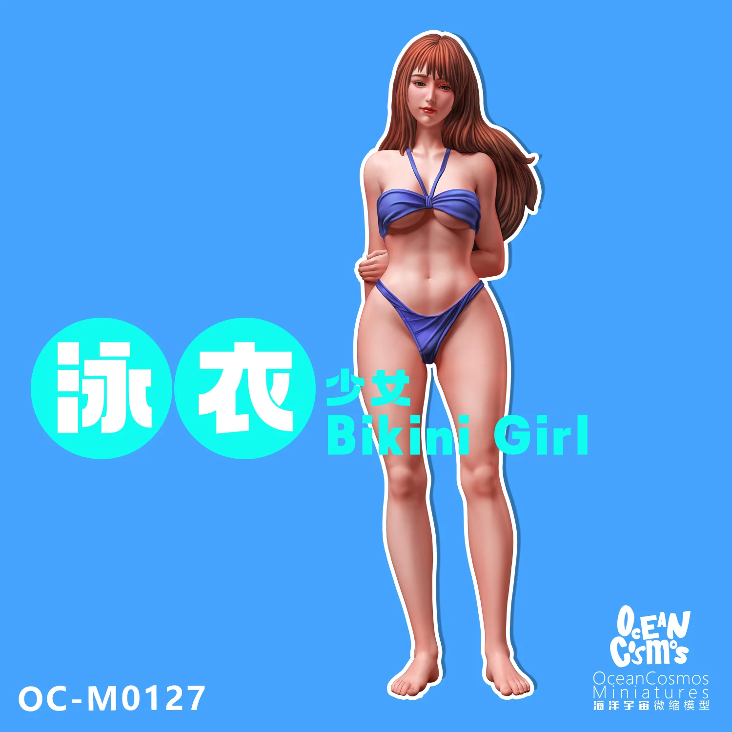 

OceanCosmos miniatures, Original, Bikini girl, Swimsuit girl, 1/35 1/12 1/24 1/8, Sexy Girl, Resin unpainted Model kit figure GK