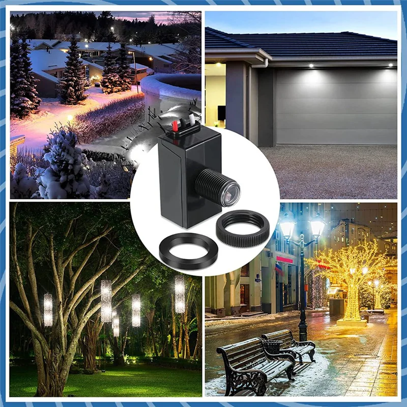 6 упаковок датчика от сумерения до рассвета для наружного освещения 120-277 В