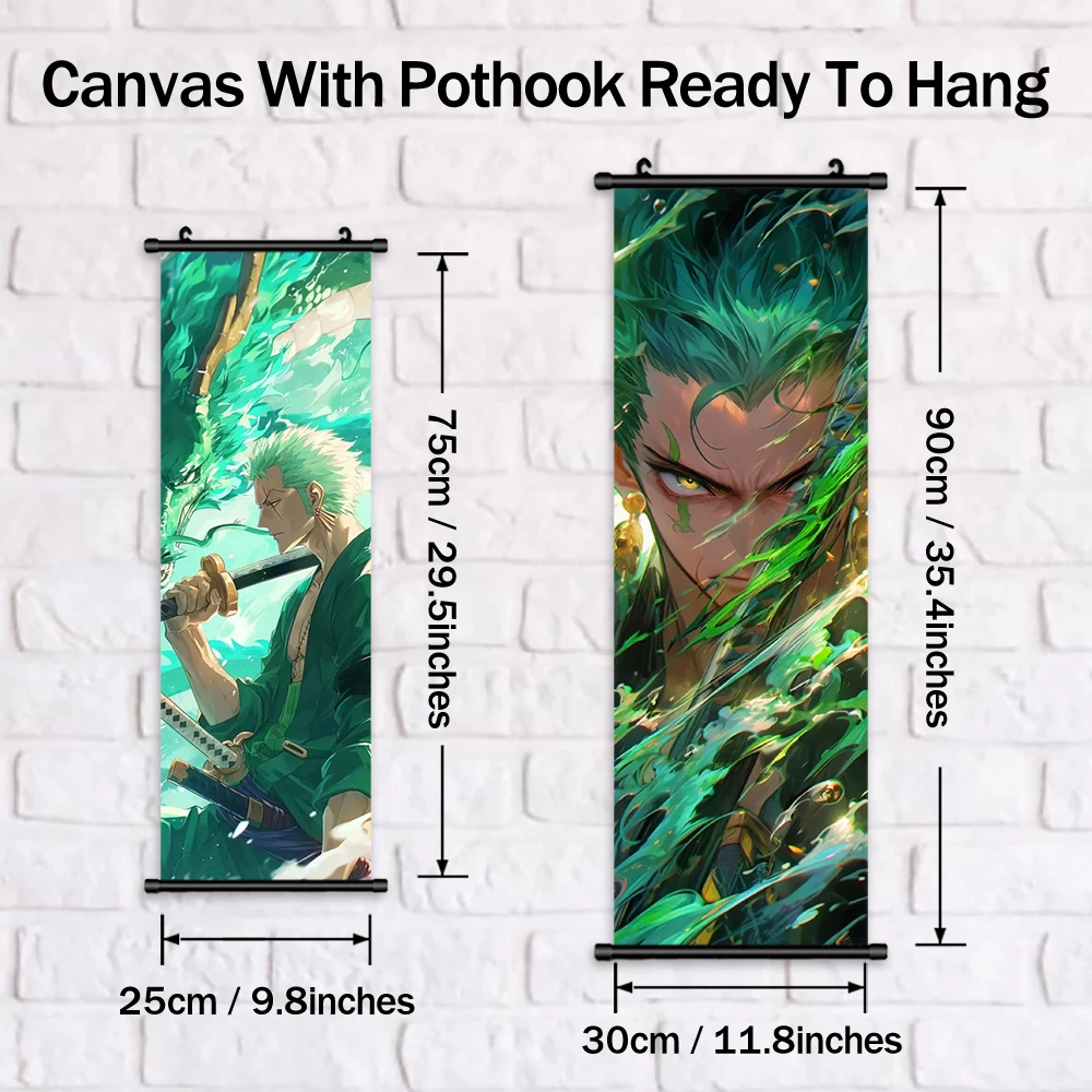 Настенное искусство цельная деталь Картина на холсте Sanji аниме подвесные свитки