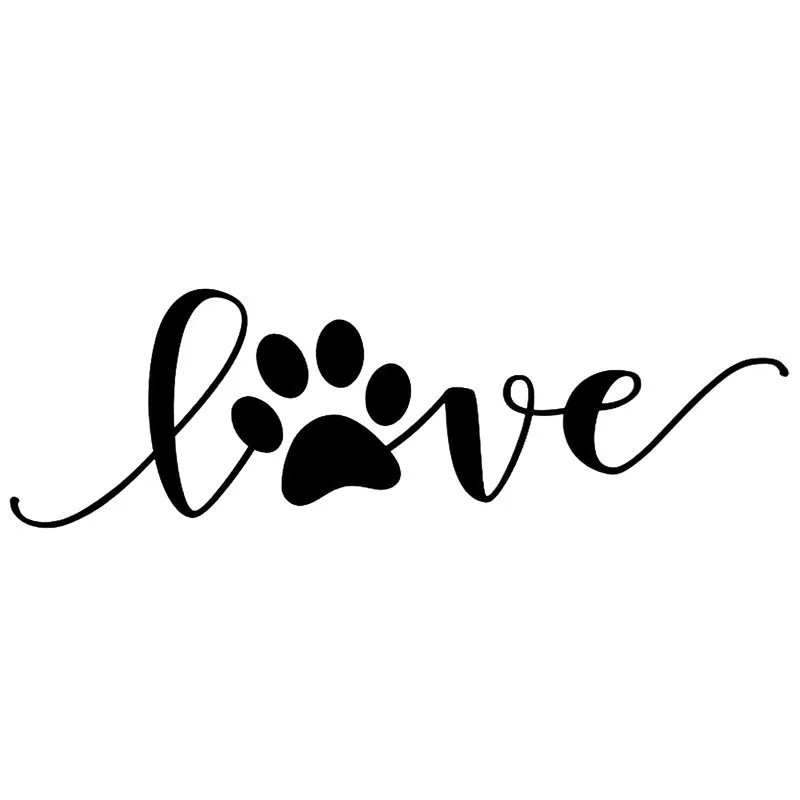 

Lifelike dog footprint car sticker waterproof sunscreen bumper trunk sticker PVC 30cm x 13cm