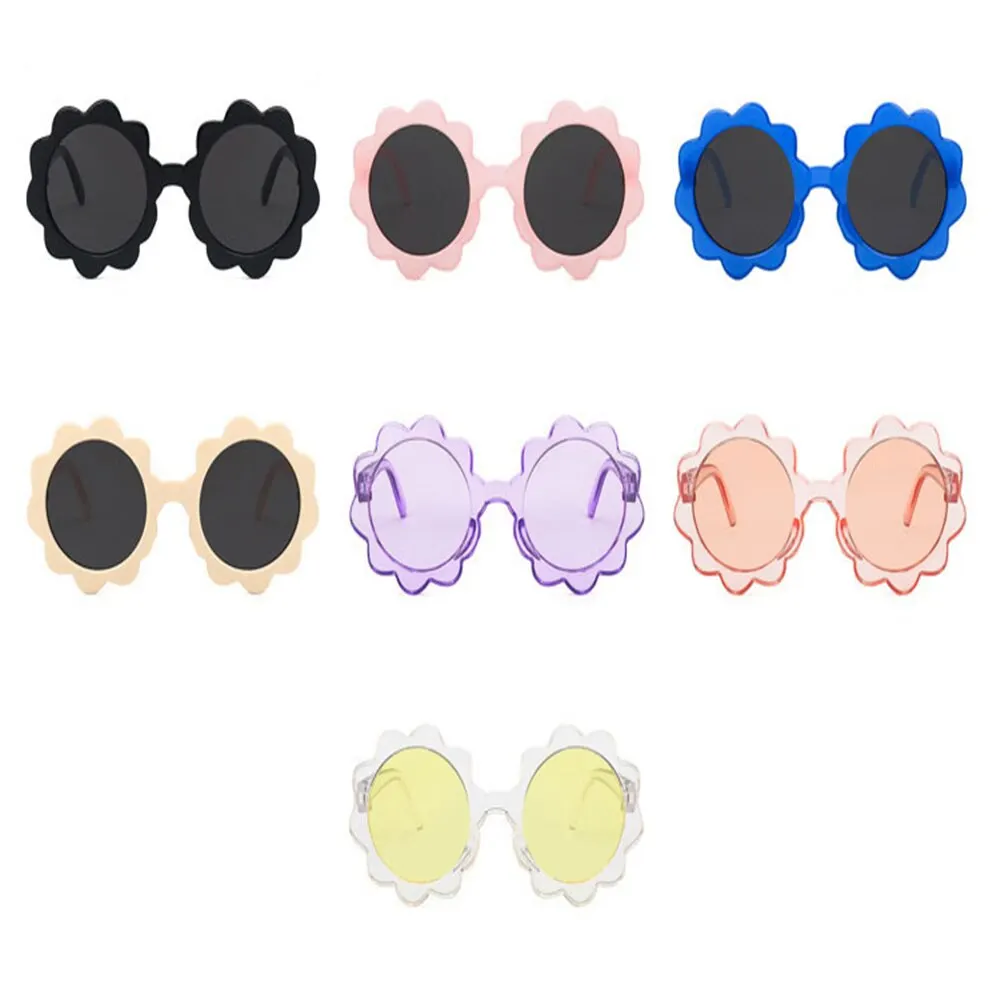 

Kids Polarized Sunglasses Sun Glasses Round Flower Edge Baby Children Uv400 Outdoor Car Sport Eyewear For Girls Boys