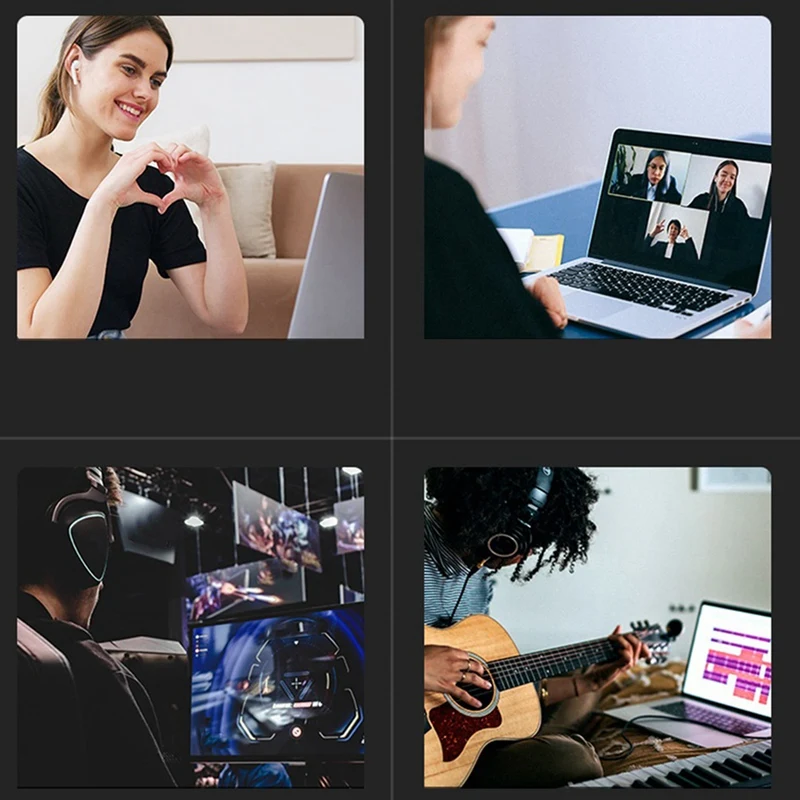 Однонаправленный конденсаторный USB-микрофон микрофон с шумоподавлением DSP