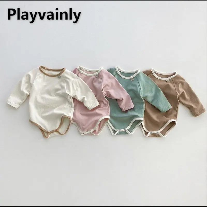 

Детское хлопковое боди с длинным рукавом, на осень