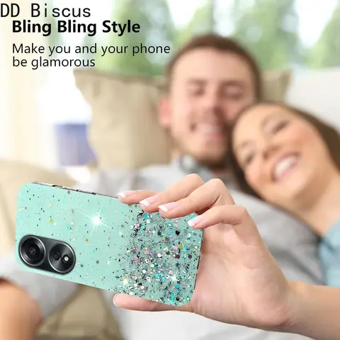 Блестящий чехол для телефона OPPO A18 A38 A58 A78 A98 A79 A57 A77 чехол A74 A54S A16 A17