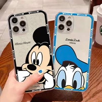 grimace mickey mouse clear phone case for iphone 11 12 13 pro max mini 5 6 6s 7 8 plus x xs xr max se 2020 soft funda back coque