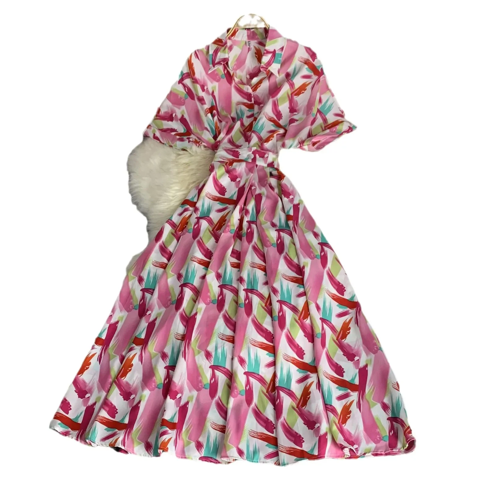 Новинка женское платье во французском стиле с коротким рукавом нишевое