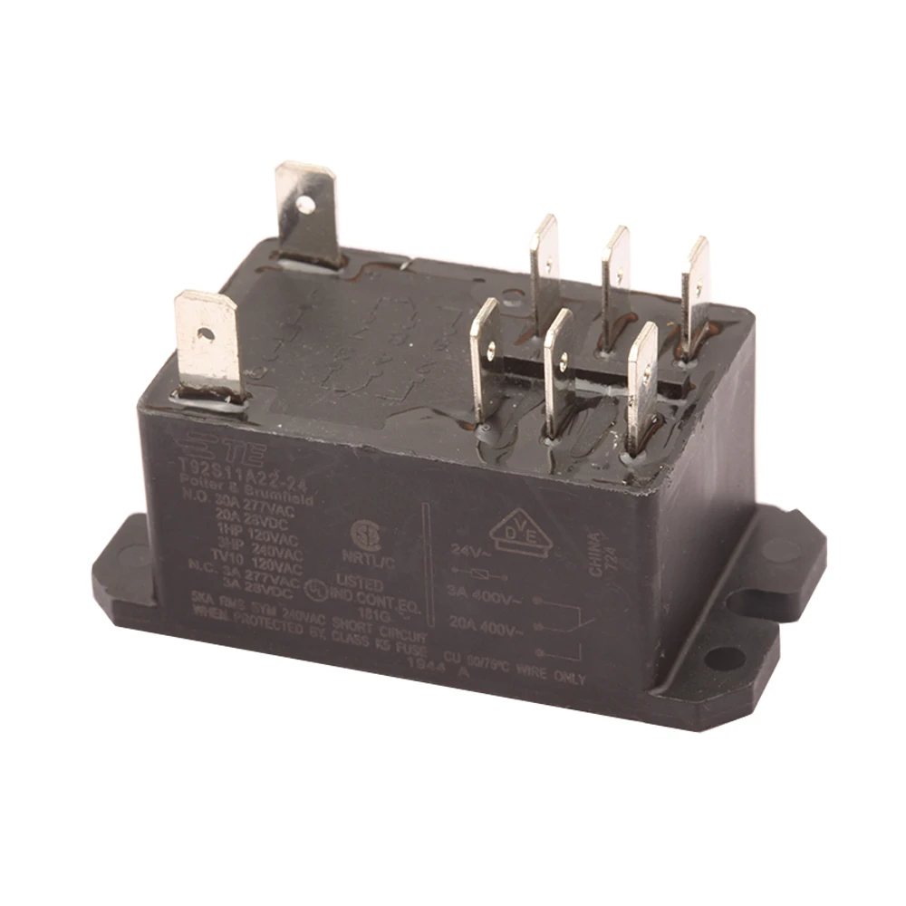 

T92S11A22-24 Power Relay, DPDT, 24VAC, 30A,