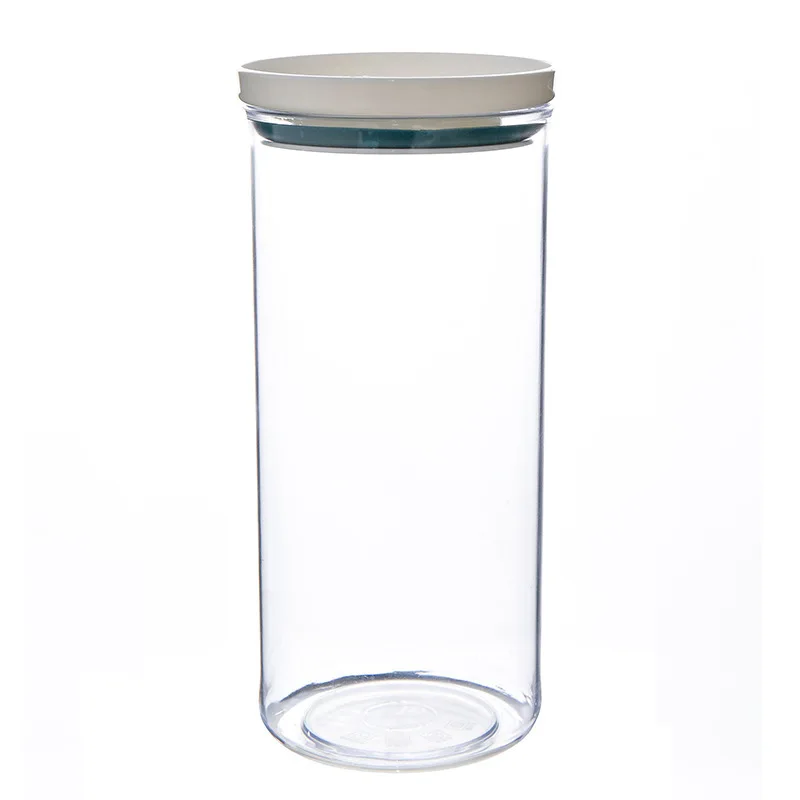 

Different Color Sealed Ring Bottles Kitchen Storage Box Transparent Food Canister Keep Fresh New Clear Container