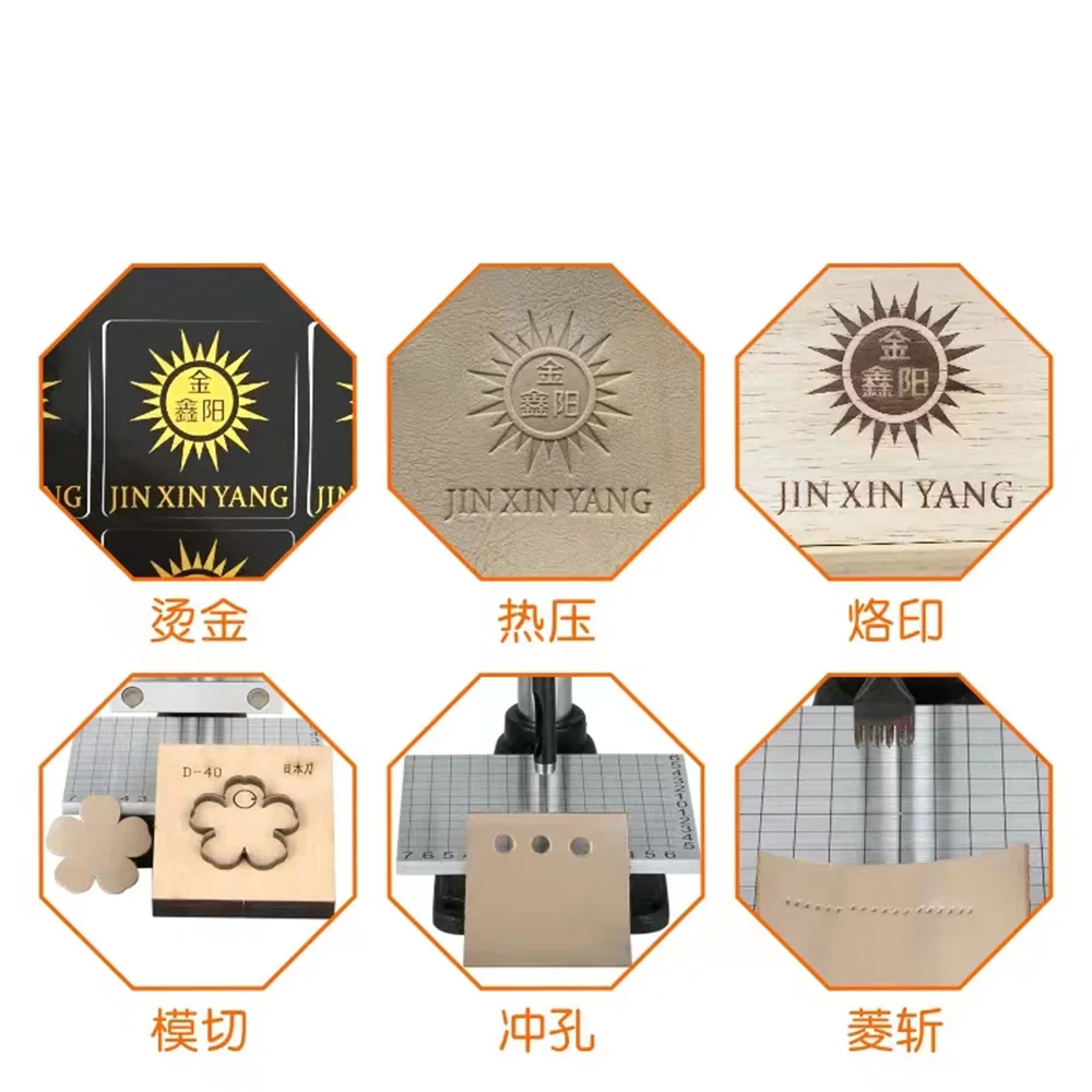 Hot Foil Stamping Machine Manual Bronzing Machine for Leather and Wood Branding Embossing Heat press images - 6
