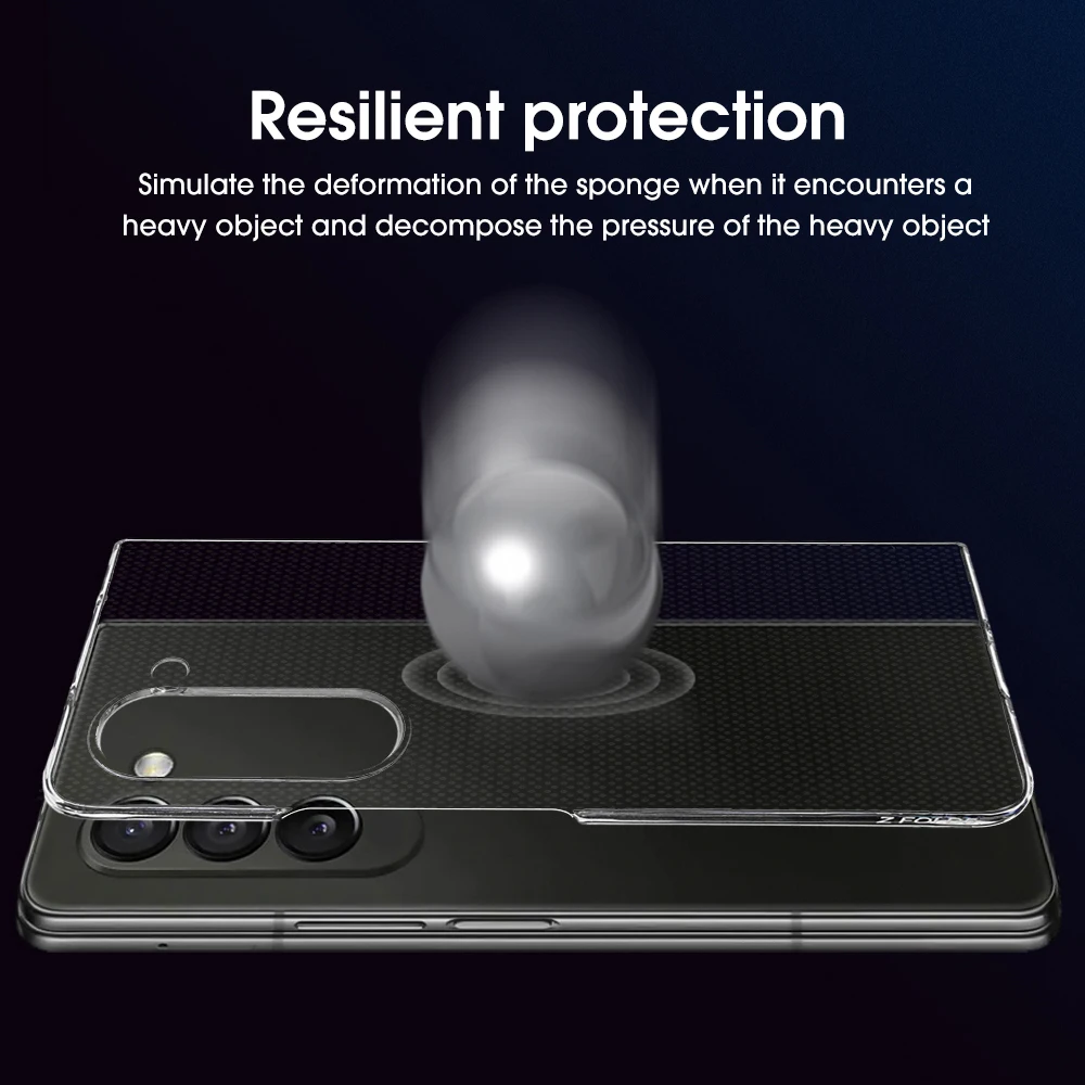 Модернизированный прозрачный акриловый чехол с петлями для Samsung Galaxy Z складной 6 5G