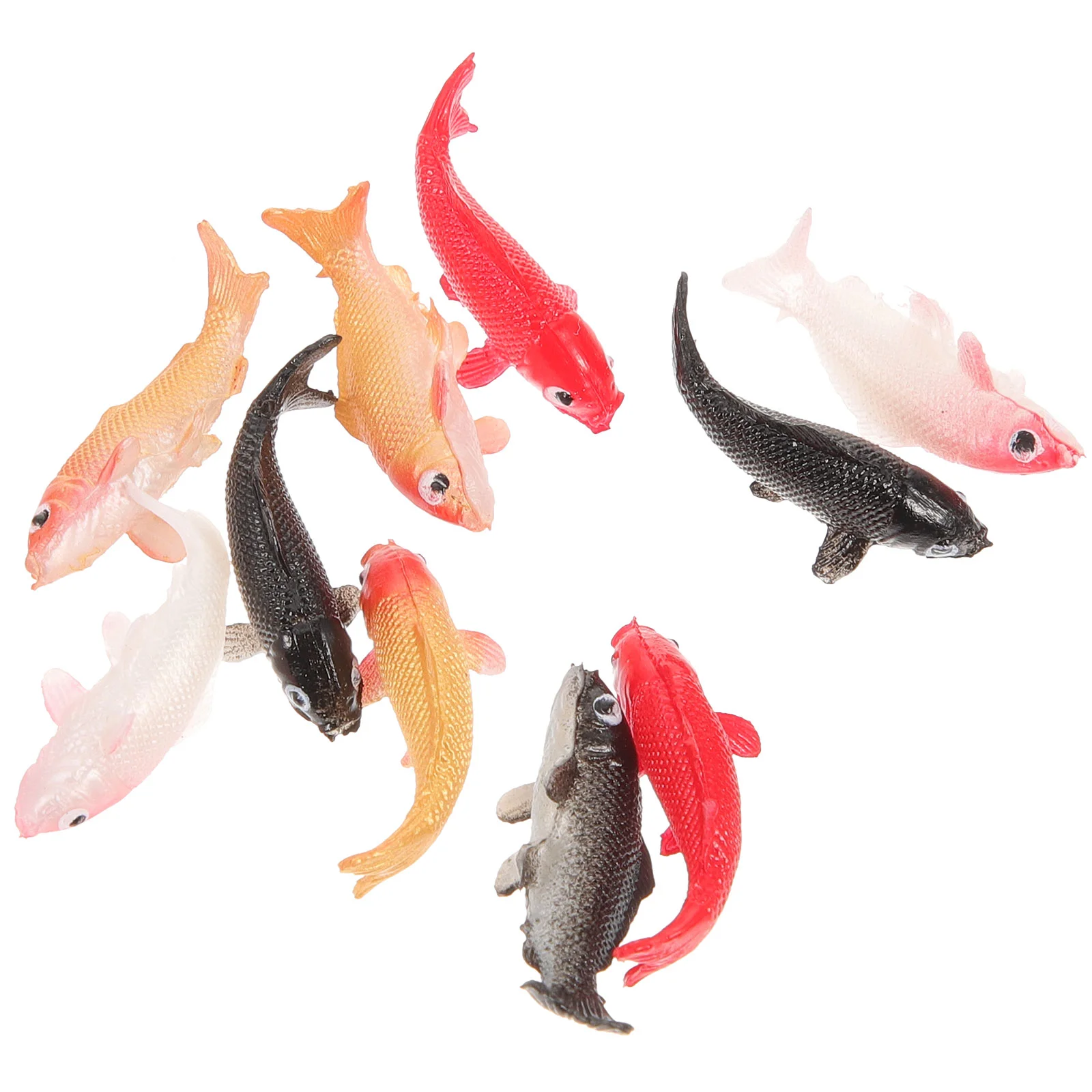 

10 Pcs Dollhouse Toys Simulated Fish Miniature Decor Kids Pretend Ornaments Miniatures Plastic Sea Animals