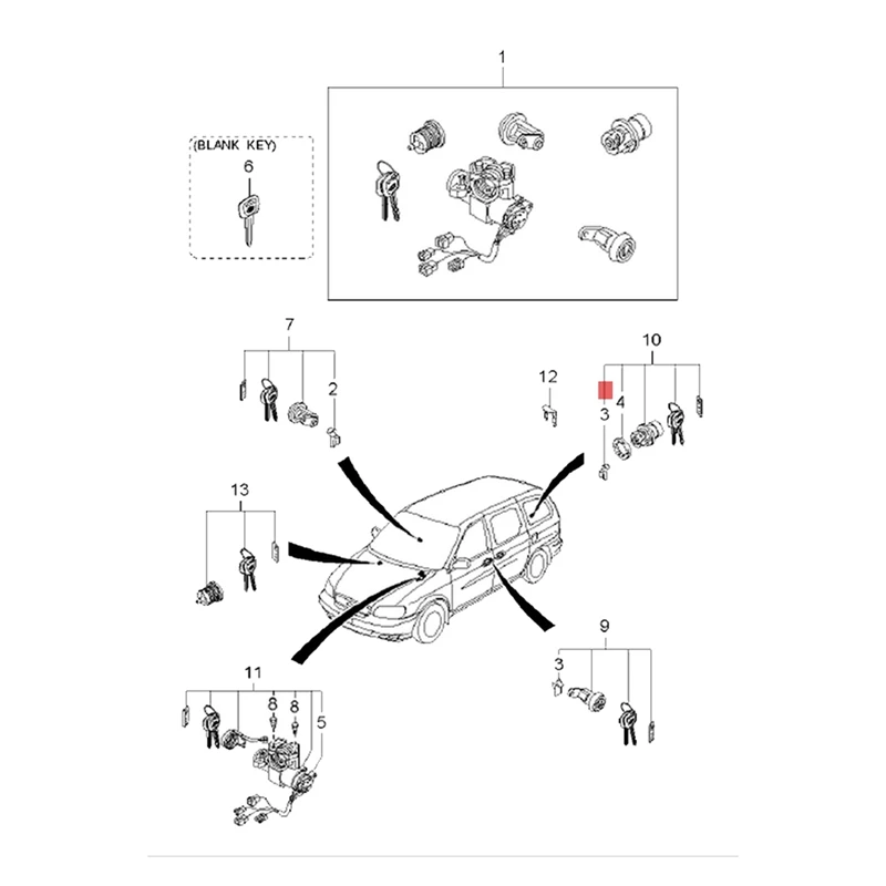 2 шт. автомобильный Датчик положения коленчатого вала для Kia Carnival Rio 1998 л 2005 - OK56P18891