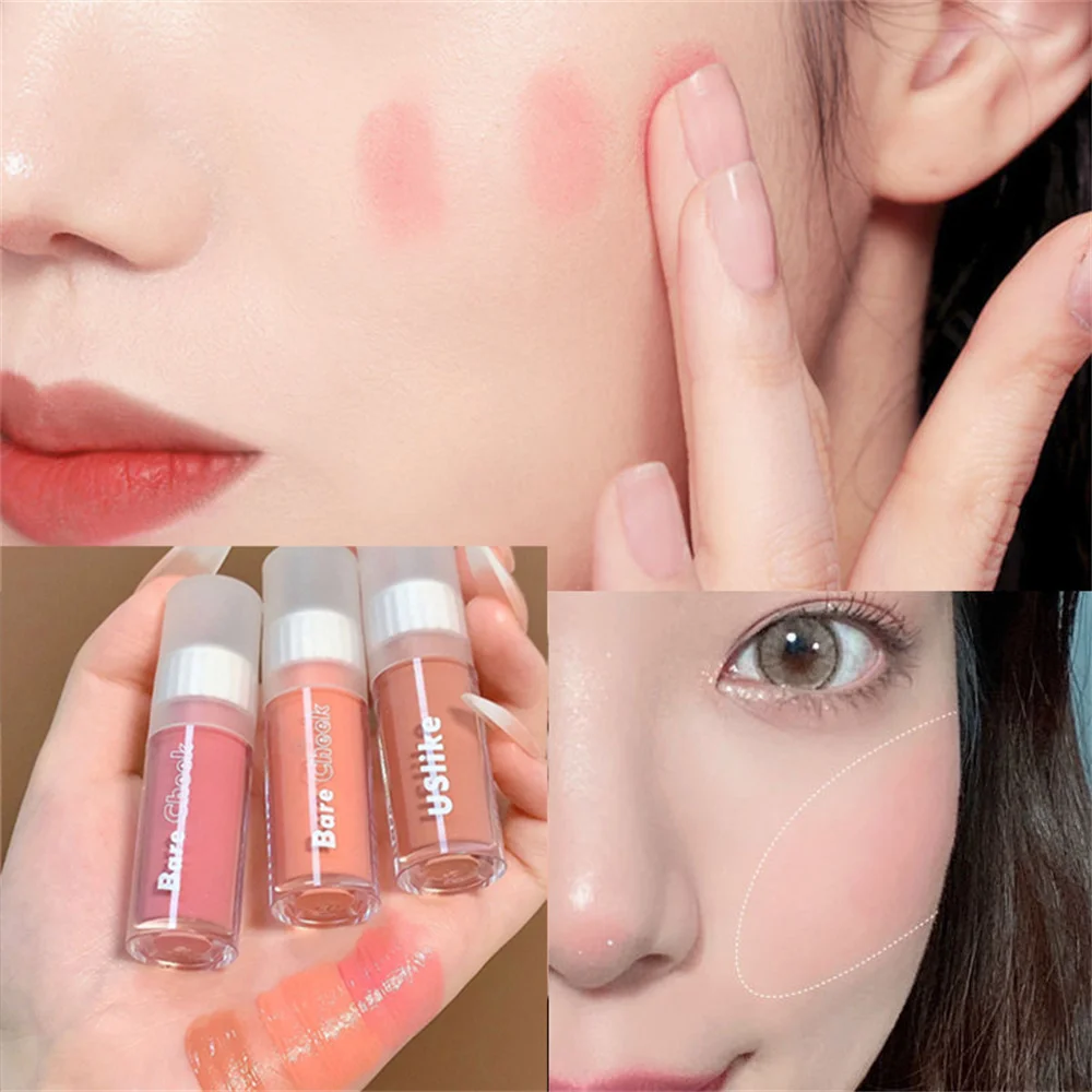 

6 color Liquid Cheek Blush Facial Nourishing Blush Gel Cream Waterproof Multi-purpose Eyes&lips Makeup Blush Stick Cosmetics