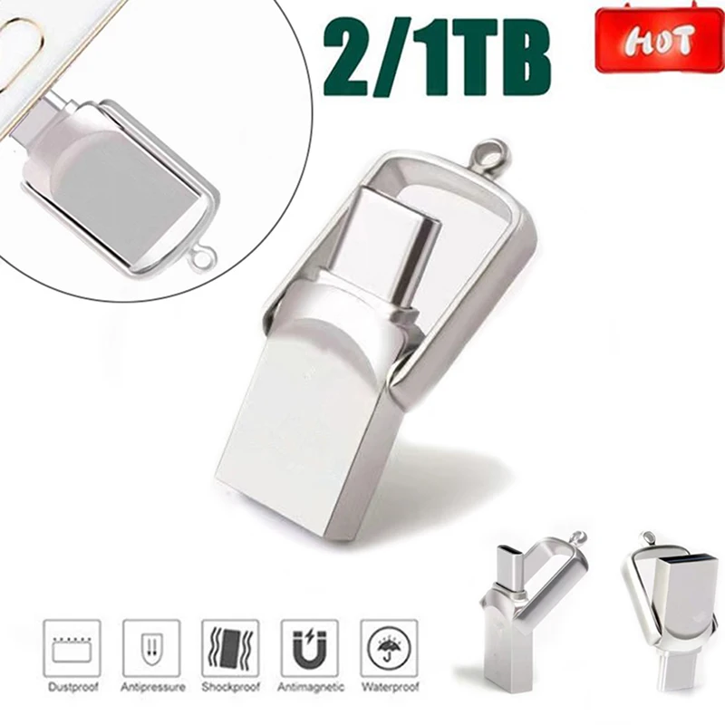

Мини металлический USB флеш-накопитель типа C, 1 шт.