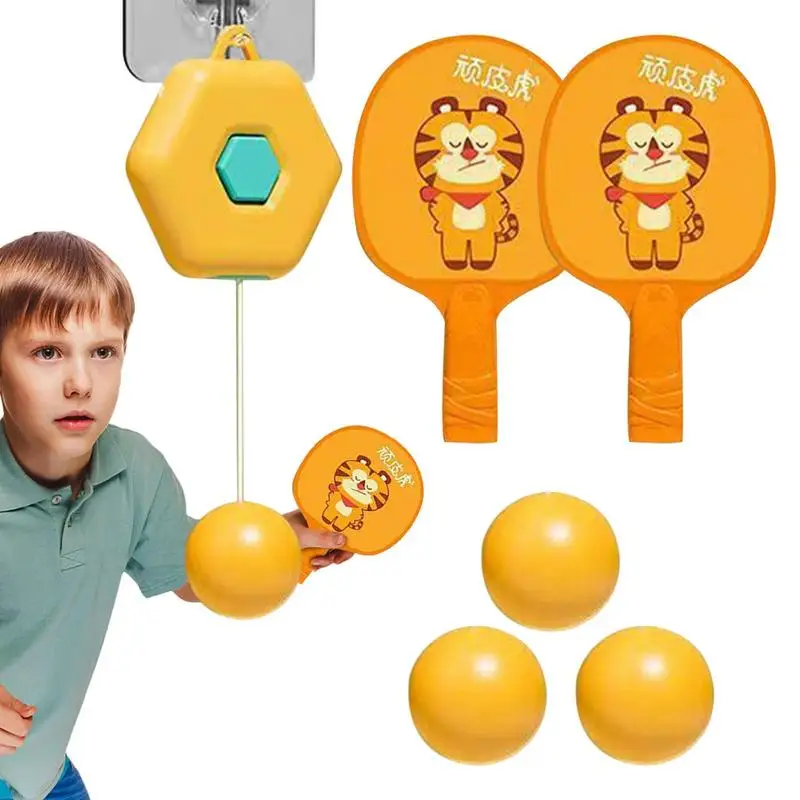 

Floating Table Tennis Training Set Adhesive Pong Practice Trainer Automatically Retract Parent-Child Interactive Play Toy For