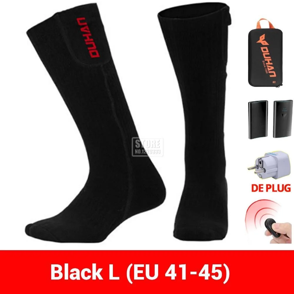 

60 ℃ Подогреваемые носки с USB-управлением Электрический Подогрев мотоцикла перезаряжаемая батарея зимние термоноски для улицы