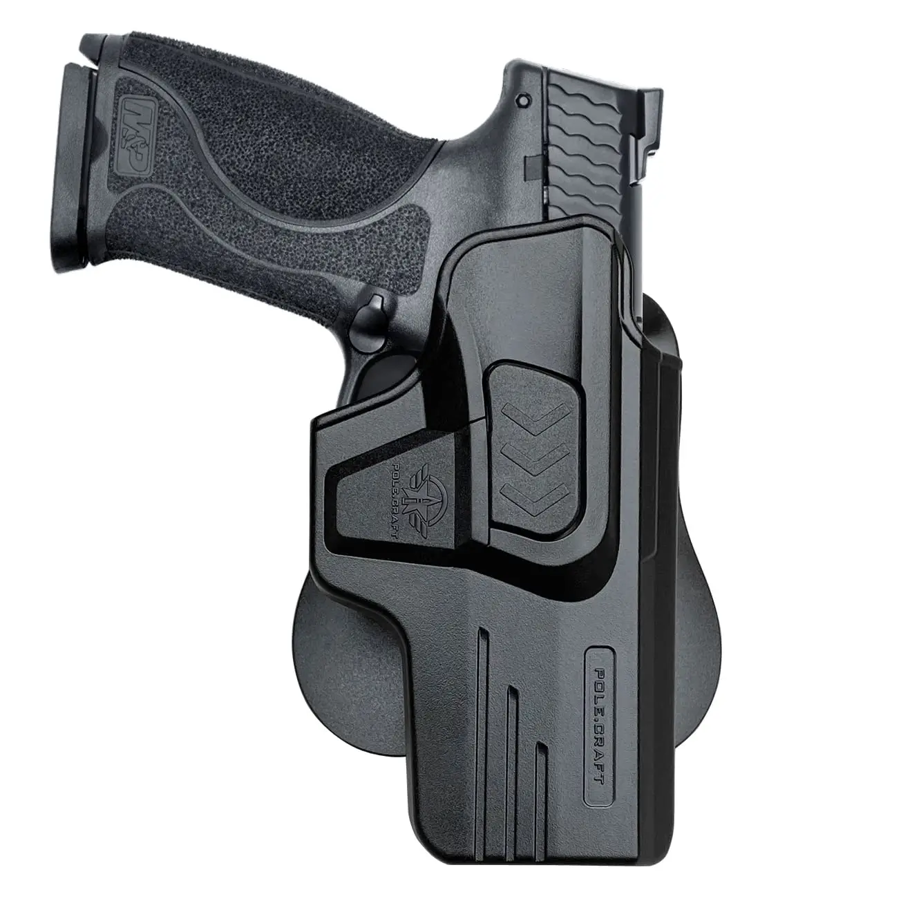 

M&P 2.0 Holster OWB Paddle Polymer Holsters Fit: Smith & Wesson M&P 9mm M2.0 4"/4.25" Outside Waistband Open Carry Holster