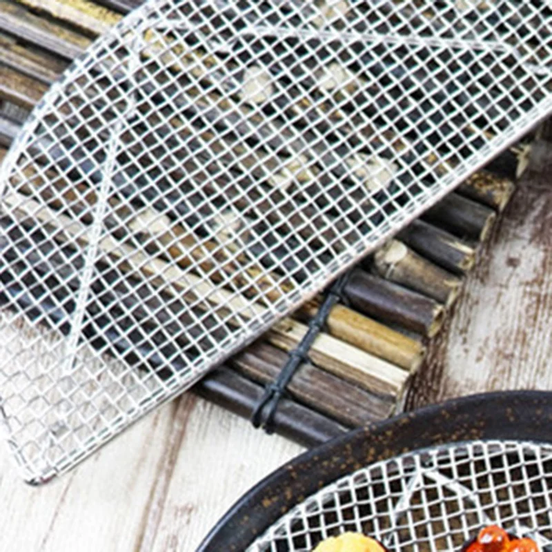 Жареная сеть Tempura гриль из нержавеющей стали гамбургер жареная курица жировая