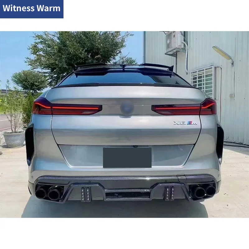 L-стиль задний диффузор из углеродного волокна бампер спойлер с хвостовыми