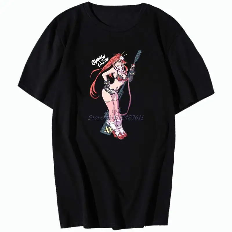 

Футболка Tengen Toppa Gurren Lagann Yoko Littner аниме Waifu Горячая Сексуальная японская футболка унисекс летняя уличная одежда Харадзюку мужская одежда