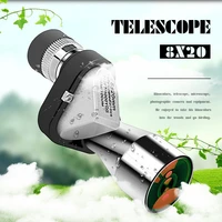 apexel 8x 20mm mini portable monocular telescope adjustable pocket telescope for outdoor sports hiking bird watching camping