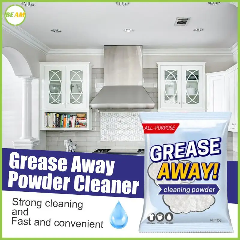 

25g Grease Away Powder Cleaner Powerful Cleaners Home Kitchen Sink Detergent Sodium Bicarbonate Grease Away Powder Cleaner