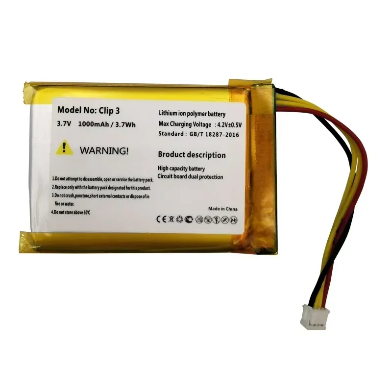 100% оригинальная новая сменная батарея емкостью 1000 мАч L0721-LF для JBL Clip 3 3AN 3SAND