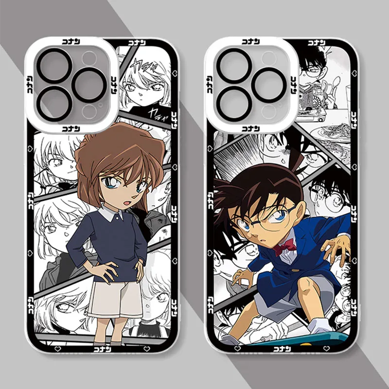 

Anime Detective Conan Case for Huawei P30 P20 P40 P50 Pro Lite P10 Plus Y9 Prime 2019 Soft Silicone Lens Protection Back Cover